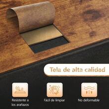 silla de oficinaBuros para recamara Burós Mesa de Noche con 2 cajones Organizador de Tela para vestidor para Dormitorio Armario Pasillo guardería Mesa Auxiliar Mueble Lateral Marrón - Marrn - Ver 6