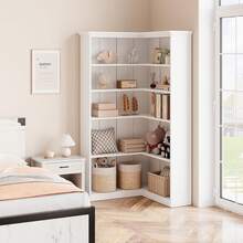 Bookcases - Branco com painel traseiro - Visão 8