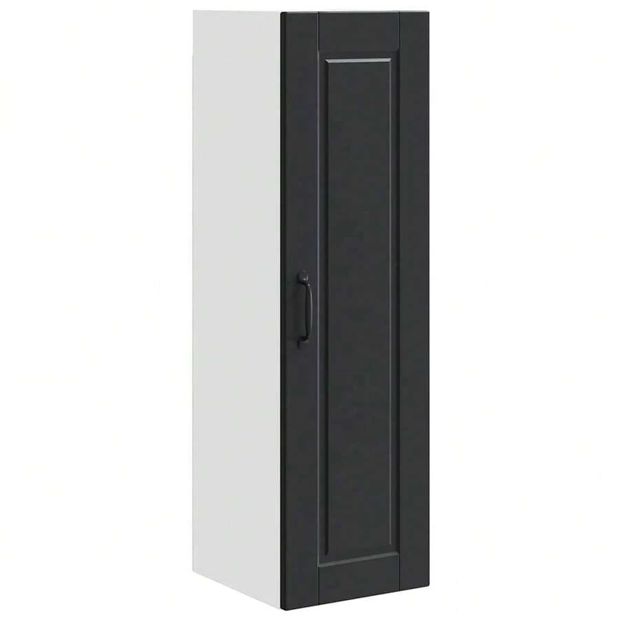 vidaXL Armario de cocina negro 30 x 31 x 100 cm madera de ingeniería - Negro - Ver 1