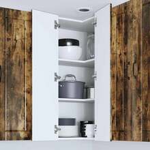 vidaXL Armoire de cuisine Chêne fumé 57 x 57 x 100 cm - Tabac - Voir 4
