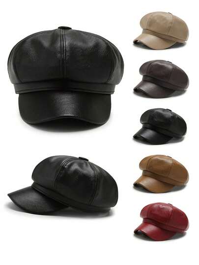 1pc Women's Soft Elegant Domed Baseball Cap, Warm Autumn/Winter New Fashionable Retro British Style Casual Hat, Versatile Korean Cute Cap Suitable For Outdoor Photos, Vintage Matching