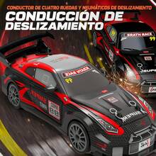TendenciaCarros Drift Rc 4x4 Rc Drift Car Coche De Juguete ChallengerCalidad premium - Rojo - Ver 6