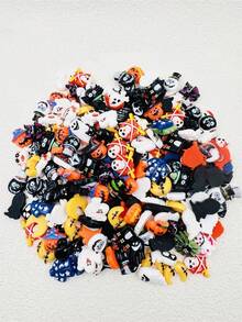 [Quantity] Pcs/Set Assorted Resin Cartoon Design Shoe Charms, Fashion Cute Decorative Accessories For Slippers, Sandals, Clogs, DIY Shoes, Birthday Gift, Party Favors (Random Styles) - Multicolor - View 9