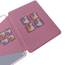 1pc 360° Cartoon Rotating Tablet Protective Case Compatible With Ipad 11 2025/10.9/Air4/5/6/7 2025/10.2/Pro 11/10th/9.7/10.5, Sleep/Wake Function - Book Rotation Single-sided Printing Pink D1004AH - View 3