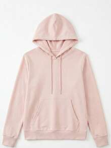 CAMEL CROWN Women's Solid Color Casual Pullover Hoodie, Warm Workout Long Sleeve Top For Running, Winter - Sweet Apricot Powder - View 3