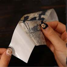 45mm*2M 复古英文笔记美学多功能剪贴簿用品创意图案胶带，简约花卉、植物、鸟类、枝叶设计，适用于日记、手账、手工制作、装饰贴纸、DIY胶带、学校和办公用品