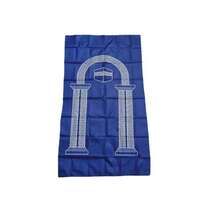 阿拉伯风格口袋穆斯林祈祷毯，伊斯兰礼品，带指南针的便携式穆斯林祈祷垫，红色派对服装旅行椅垫，礼品，轻便旅行祈祷垫 - 彩色 - 查看 6