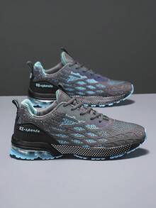 Zapatos deportivos clásicos para hombre de talla grande, ultraligeros y transpirables, ideales para senderismo, entrenamiento, uso casual y versátil. Cómodos y aptos para todas las estaciones, perfectos para el uso diario, vacaciones y viajes. - Luna Gris - Ver 2