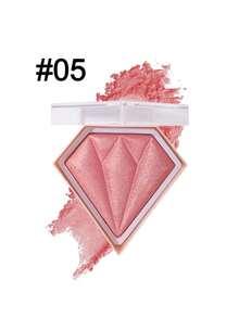 HANDAIYAN 钻石菱形高光粉，提亮肤色，修饰轮廓，哑光粉，节日礼物，化妆，派对，万圣节，圣诞节，旅行，秋冬，露营 - 粉色 - 查看 2