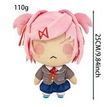 Doki Doki Literature Club Monika Anime Game Peripheral Plush Doll Stuffed Toy For Fans Collection Display - Natsuki - 查看 1