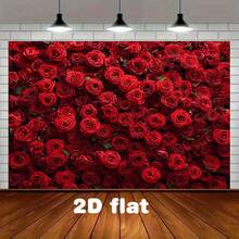 A Spring Flower Party With A Bright And Blooming Rose And Peony Design, Polyester Fabric, Very Suitable For Home Banner Background, Various Scenes To Choose From, And Various Sizes To Choose From. - Multicolor - View 3