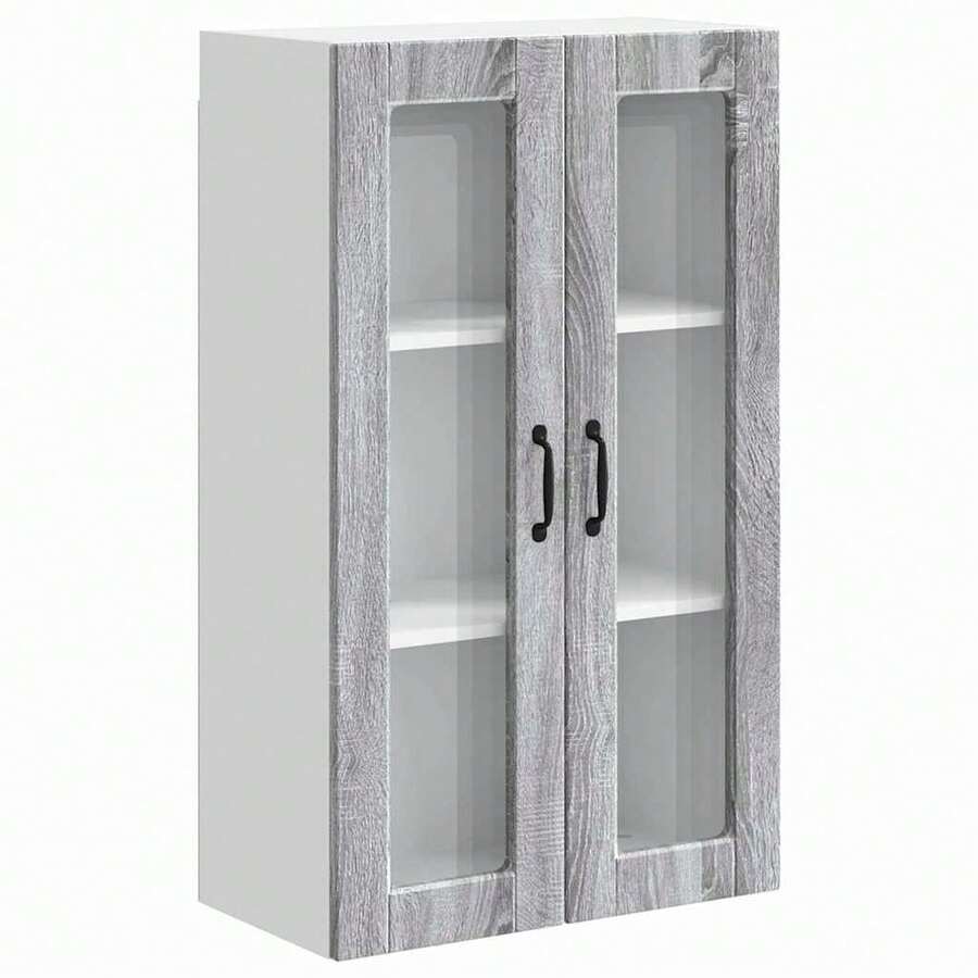 vidaXL Armário de cozinha com étagère Gris Sonoma 60 x 31 x 100 cm - Cinza - Ver 1