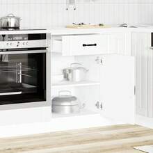 vidaXL Armario de cocina Lucca blanco madera de ingeniería - Blanco - Ver 3