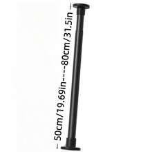 Adjustable Wardrobe Hanging Rod, Heavy Duty Wardrobe Extension Rod, Space Saving, Double Layer Wardrobe Hanging Rod, Wardrobe Storage Rod, Rust-Proof Anti-Drop Spring Telescopic Rod, Non-Slip Spring Curtain Rod, No Drilling Adjustable Telescopic Rod - Multicolor - View 10