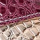 Burgundy Crocodile Pattern With Pink Crocodile Pattern