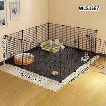 Modular Dog Fence, Indoor Pet Puppy Cat Barrier, Small Dog Kennel Panels, Free Combination Isolation Gate
