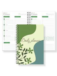 Trees 1本A5极简每日膳食计划笔记本，包含膳食、情绪追踪和笔记功能，106页，适用于学校、家庭和办公室的自我护理计划本