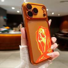 1个电镀恶魔/骷髅防震TPU手机壳，兼容 17 Air/17 Pro Max、16、11、15 Pro Max、14 Pro Max - 橘色 - 查看 6