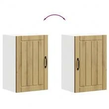 vidaXL Armoire murale de cuisine Lucca chêne artisanal bois ingénierie - Tabac - Voir 9