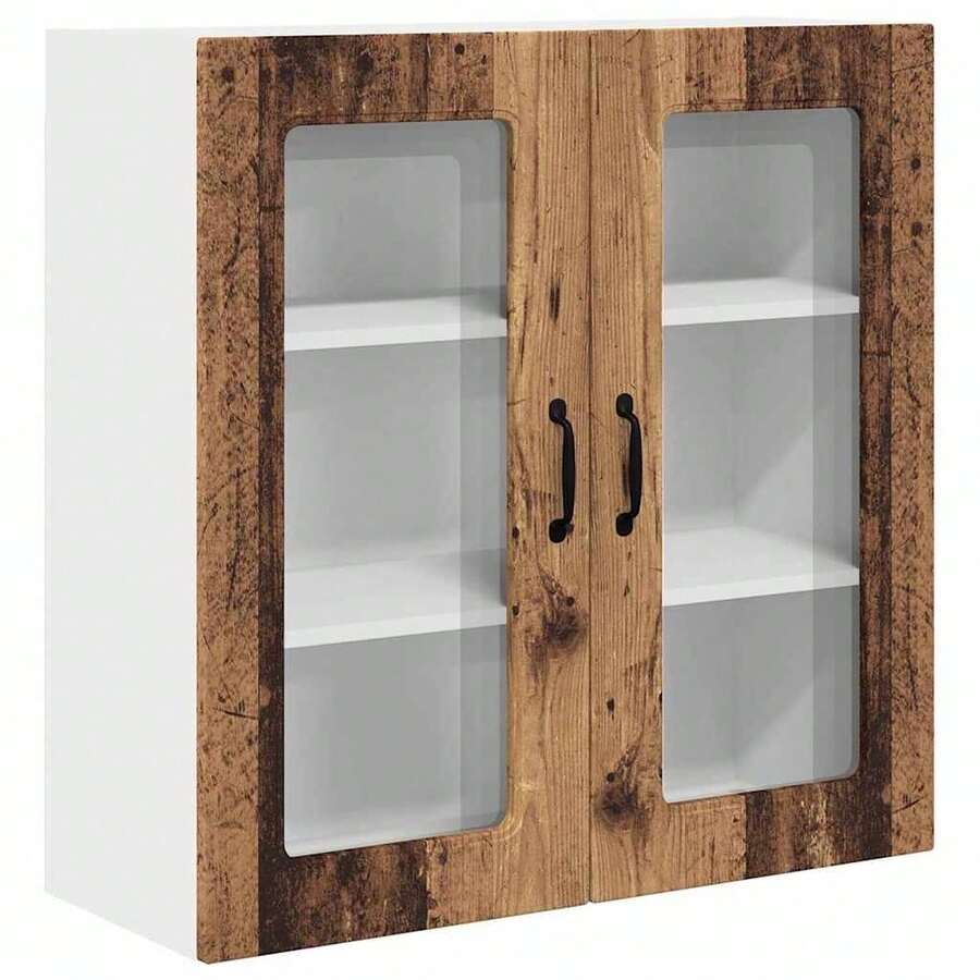 vidaXL Armoire de cuisine Kalmar Bois ancien 80 x 31 x 80 cm - Tabac - Voir 1