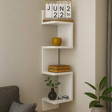 Decorative MDF Wall Art 80x20cm Living Room Bedroom White - 白色 - 查看 4