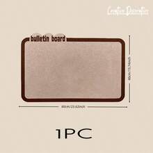 1pc Self-Adhesive Decorative Bulletin Board, No Drilling Required, Removable Felt Pin Board For Photo Wall, Office Memo Board, Reusable Classroom/Office Pinboard, Creative Wall Notification And Task Board, Alternative To Whiteboard, Supports Notes/Photos/Posters Display, Ideal For Photo Wall Decor, Classroom Display, Course Announcement, Early Education, Study Photo Wall, Bedroom Memo Board, Task Tracking, Holiday Decoration, Company Culture Wall - Multicolor - View 9