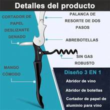 Tendencia30 Sacacorchos/descorchador Vinos Multifuncional ProfesionalCalidad premium - 1 - Ver 4
