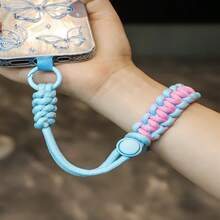 可调节编织手机挂绳，简约ins风腕带，加厚防丢设计，适合欧洲旅行