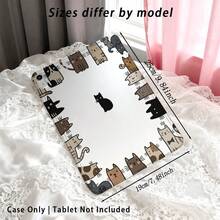 1pc High Transparent Anti-Drop TPU Tablet Case, High Definition Cute Kittens UV Printing, Compatible With IPAD 11 2025, MINI6/7, AIR1/2, Air4/AIR5/Air6/AIR7, 9.7 Inch IPad 2019/2020/2021, 10.2 Inch IPad 10/11, AIR11 (2024/2025), PRO11 (2024), PRO11 (2018-2022), PRO12.9 Inch/AIR13 - Multicolor - View 2