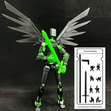 3D打印T13可动人偶，机甲可动人偶，13号机器人模型，Nova 13可动人偶，收藏家桌面摆件礼品 - 彩色 - 查看 10