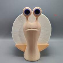1个蜗牛造型纸巾盒，带3种表情，包含蜗牛身体和1对眼睛，不含纸巾。
