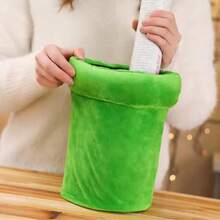 Pantuflas de planta carnívora, hermosas pantuflas, incluyen su tubo para guardarlas en cualquier momento, super suavecitas y son unitalla hasta talla 7 - Verde - Ver 9