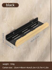 Metal Wall-Mounted Spice Rack - Hanging Kitchen Spice Rack - No Drilling Required - Kitchen Storage Rack - Spice Organizer Rack - Suitable For Cabinet Doors - Can Also Be Used In Bathroom - Multicolor - View 3