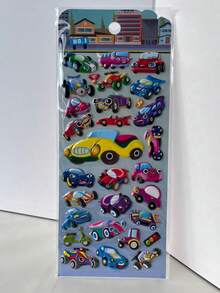 New Creative Cartoon Bubble Stickers, Cute Bubble Stickers, 3D Self-Adhesive Sticker Paintings, Luxury Car , Various Patterns