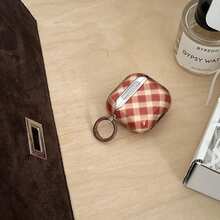 Ốp tai nghe họa tiết hình thoi màu vàng cam đỏ bán trong suốt kiểu retro kèm vòng treo, vỏ bảo vệ dễ thương tương thích với Pro 2, Pro 3/4, 1/2, thiết kế tối giản dành cho nữ. - Nhiều màu - Xem 11