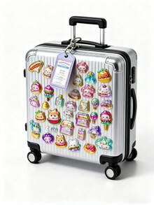 [Kawaii Aesthetic]Exquisite Multi-Style Themed 3D Raised Shiny Foam Sticker Collections - Featuring Cute Cartoon Pattern Designs With Eye-Catching 3D Stereo Sparkling Details, Multi-Surface Strong Adhesive & Residue-Free Removable Stickers | Perfect For Diary Ornaments - Multicolor - View 1