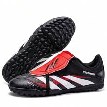 Men's Football Shoes With Enhanced Shock Absorption, Made Of Wear-Resistant Rubber To Optimize Traction And Stability, Suitable For Both Men And Women - Black - View 2