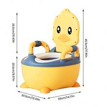 Training Toilet Seat With Splash Guard, 2-In-1 Portable Toilet Chair, Practical Urinal Suitable For Various Scenarios, Comfortable Design - Yellow - View 4