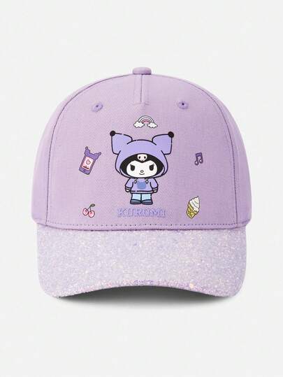 Balabala SANRIO Mũ lưỡi trai trẻ em điều chỉnh được kích cỡ, họa tiết hoạt hình, dành cho bé gái, mùa xuân 2026.
