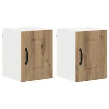 vidaXL Armário de cozinha Kalmar 2 pcs Chêne artesanal 30 x 31 x 40 cm - Castanho - Ver 1