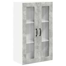 vidaXL Mueble mural de cocina con puerta gris béton 60 x 31 x 100 cm - Gris - Ver 1