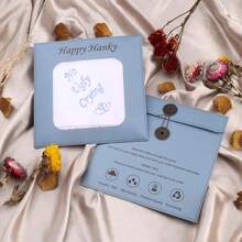 Wedding Handkerchiefs Something Blue For Bride, Mother Of The Bride Gifts Embroidered Lace Keepsake Bridal Hankies - NoUglyCrying - 查看 8