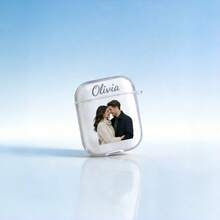 1PC Personalized Bluetooth Earphone Case,Custom Photo Case, Personalized Picture&Text Cover,Gift-Giving,Birthdays,Valentine's Day,And Special Occasions