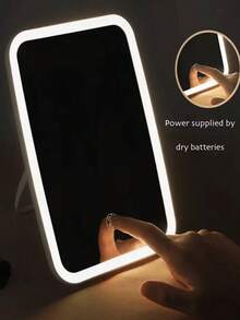 1 gương trang điểm LED, gương trang điểm có đèn phía trước, 3 chế độ chiếu sáng, gương trang điểm điều khiển cảm ứng hiện đại, gương gấp gọn di động, gương trang điểm du lịch có đèn, lý tưởng cho phụ nữ, sinh viên, trang trí phòng ngủ, bàn trang điểm, du lịch, phòng ngủ, phụ kiện trang điểm, gương, gương trang điểm, quà Giáng sinh, mỹ phẩm, dụng cụ trang điểm, quà tặng, quà tặng cho phụ nữ, quà Giáng sinh, quà tặng khuyến mãi, du lịch, đồ rẻ tiền, đồ dùng cần thiết khi đi du lịch - trắng - Xem 10