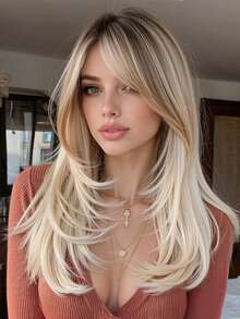 TOPSHE 22 Inch Heat Resistant Synthetic Wig - Perfect For Everyday, Special Occasions, Beginners, Valentine's Day, Mother's Day, Birthday, Holidays, Parties, And Social Media Content Creation - Multicolor - View 2