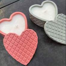 1 Set Geometric Heart Shaped Silicone Molds, Suitable For Jewelry Box, Perfect For Epoxy Resin, Clay, Concrete And Plaster Molds, Valentine's Day Gift, Gift For Best Friend, DIY Valentine's Day Gift - Mold - View 4