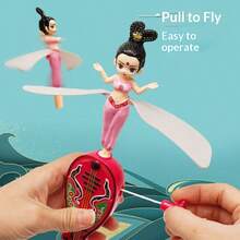 New Dunhuang Flying Fairy Tether Toy, Interactive Dragonfly Flying Disc, Hot Selling Gifts For Boyfriend, Girlfriend, Birthday, Party, Perfect Gift - Multicolor - View 2
