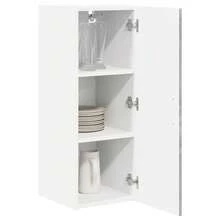 vidaXL Armário de cozinha com porte 2 pcs cinza beton 30 x 31 x 80 cm - Cinza - Ver 3