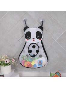 13.78" X 18.9" Kids Bathroom Toy Storage Bag, Cute Cartoon Style Wall-Mounted Toy Storage Mesh Bag, Bathroom Toiletry Storage Mesh Bag, Waterproof And Drainable, With Suction Cup For Firm Attachment - Multicolor - View 14