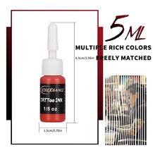 Yikexuanli Wireless Tattoo Kit, Includes 1200mAh Battery, Electric Tattoo Pen, 3 Colors 15ml Tattoo Ink, 10pcs Tattoo Needles, 1pc Tattoo Practice Skin, Complete Tattoo Supplies Suitable For Beginners - Multicolor - View 8